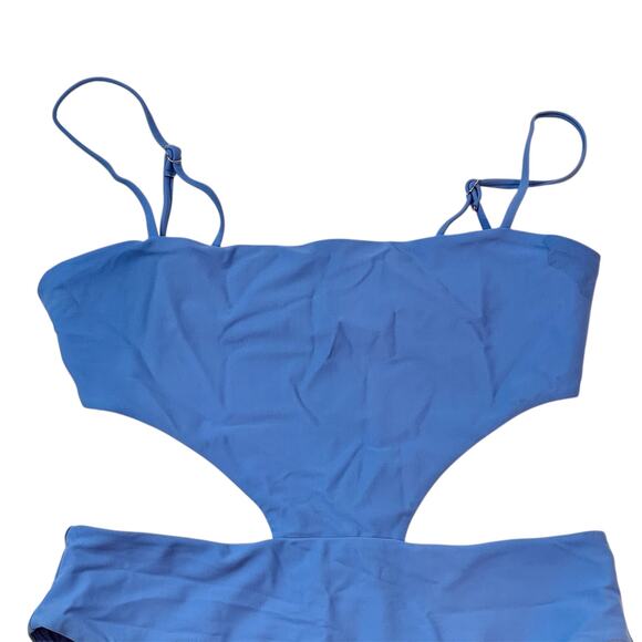 Camila Coelho Paulista One Piece Swimsuit Cutout Sea Breeze Blue NO BELT Medium - Picture 6 of 12